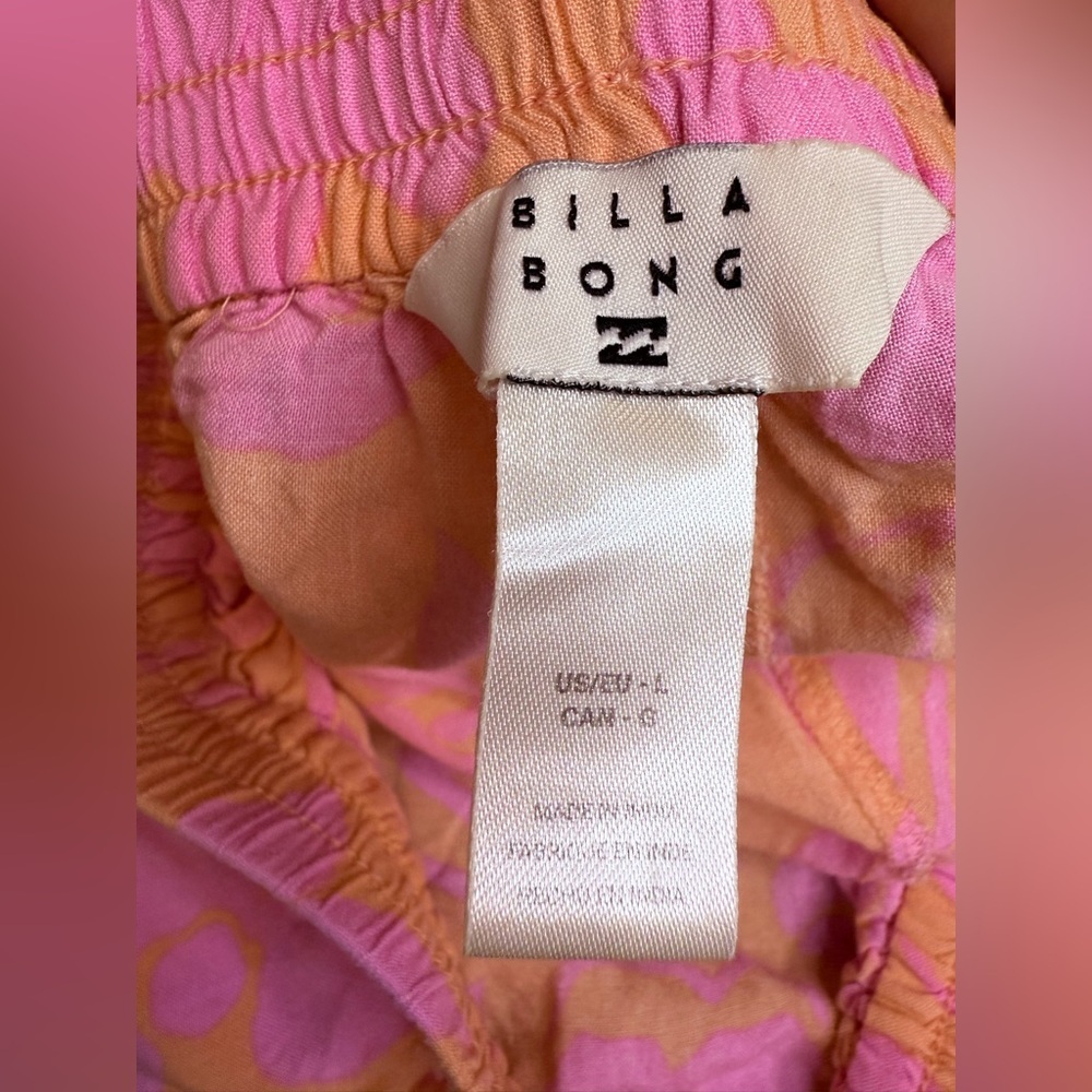 Billabong Pipe Line Shorts Floral Peach Large - Picture 4 of 7